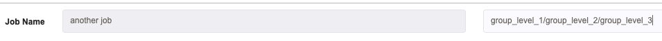 Rundeck job name and group level with slash forward typing
